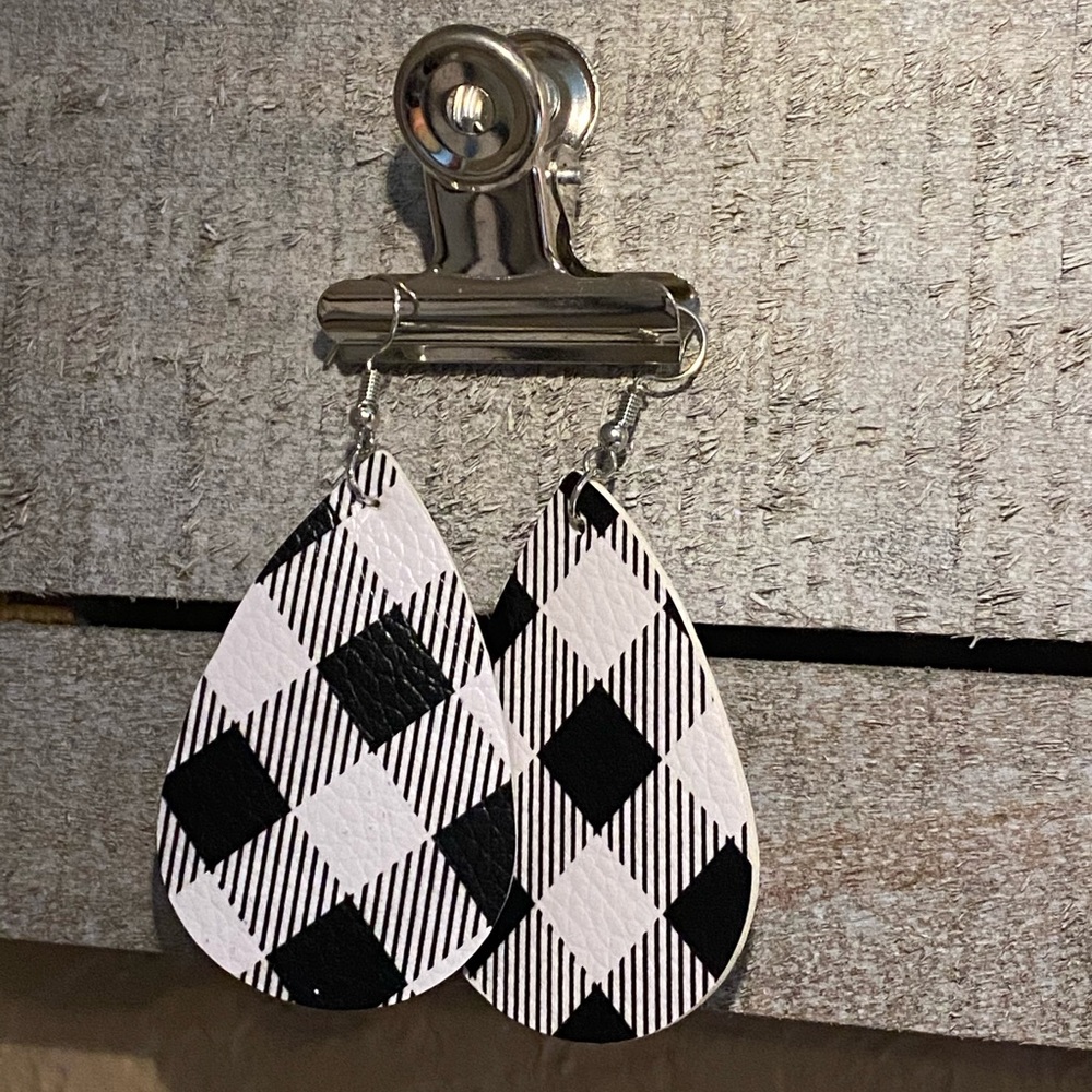 Buffalo Check Earrings